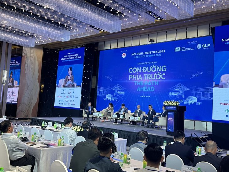 Hội nghị "Logistics 2023 - Con đường phía trước" diễn ra tại TP.HCM được nhiều doanh nghiệp quan tâm - Ảnh: CÔNG TRUNG