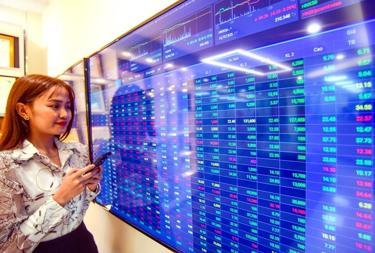 Trong phiên ngày 28-2, VN-Index tăng mạnh vượt đỉnh của năm 2023 - Ảnh: QUANG ĐỊNH